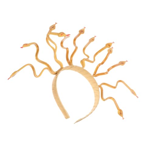 SOESFOUFU Schlangenkopfschmuck Medusa Schlange Halloween Stirnband Form Accessoires Für Mädchen Schlangen Schlangen Tiara Medusa Stirnband Party von SOESFOUFU
