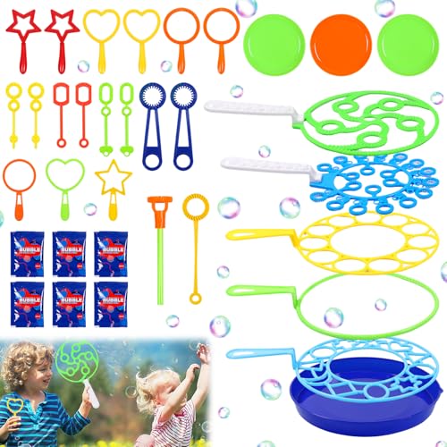 34 Stück Seifenblasen Set für Kinder, Große Seifenblasenstäbe, Riesenseifenblasen, Kinder Seifenblasen Blase, Zauberstab Einstellen Seifenblasen für Outdoor Kindergeburtstag Bubble Maker Spiele 34 Stück Seifenblasen Set für Kinder, Große Seifenblasenstäbe, Riesenseifenblasen, Kinder Seifenblasen Blase, Zauberstab Einstellen Seifenblasen für Outdoor Kindergeburtstag Bubble Maker Spiele von SOETDERT