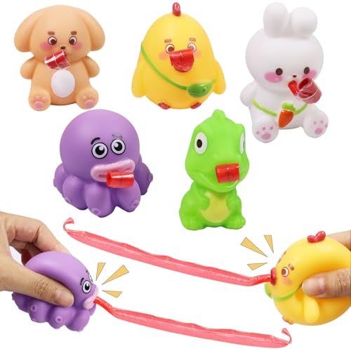 5 Stück Squeeze Spielzeug Tier mit Zunge ausstechen, Lustiges Spielzeug Kreative Neuheit Relief Stress Squeeze Spielzeug, Party Bevorzugung, Lustige Gags Geschenke für Kinder Erwachsene 5 Stück Squeeze Spielzeug Tier mit Zunge ausstechen, Lustiges Spielzeug Kreative Neuheit Relief Stress Squeeze Spielzeug, Party Bevorzugung, Lustige Gags Geschenke für Kinder Erwachsene von SOETDERT