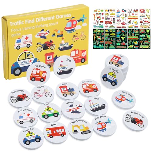Memory Spiel, Holz Spielzeug Gedächtnis für Kinder ab 3 4 5 Jahre, Montessori Spielzeug Memo Spiel, Fahrzeuge Memory Matching Spiel Kinder, Lernspiele Memospiel Kartenspiel für Jungen Mädchen Memory Spiel, Holz Spielzeug Gedächtnis für Kinder ab 3 4 5 Jahre, Montessori Spielzeug Memo Spiel, Fahrzeuge Memory Matching Spiel Kinder, Lernspiele Memospiel Kartenspiel für Jungen Mädchen von SOETDERT
