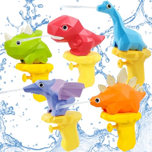 SOETDERT Wasserpistole Kinder, 5 Stück Dinosaurier Wasserpistole, Wasserspritzpistole Klein, Water Gun Mini Spritzpistole Kinder Baby Schwimmbad Spielzeug für Garten Strände Sommer Pool Party Outdoor SOETDERT Wasserpistole Kinder, 5 Stück Dinosaurier Wasserpistole, Wasserspritzpistole Klein, Water Gun Mini Spritzpistole Kinder Baby Schwimmbad Spielzeug für Garten Strände Sommer Pool Party Outdoor von SOETDERT