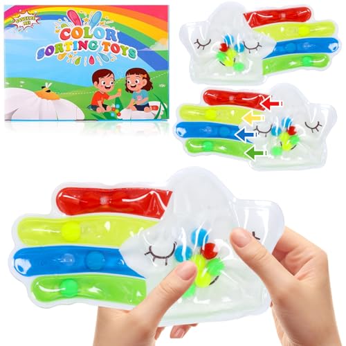 SOETDERT Farbsortierspielzeug, 2 Pcs Sensorisches Spielzeug, Sortieren der Farben Lernen, Montessori Farbsortierung Spielzeug, Squeezable Fidget Spiel Motorikspiel für Kinder ADHS und Autismus SOETDERT Farbsortierspielzeug, 2 Pcs Sensorisches Spielzeug, Sortieren der Farben Lernen, Montessori Farbsortierung Spielzeug, Squeezable Fidget Spiel Motorikspiel für Kinder ADHS und Autismus von SOETDERT