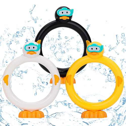 SOETDERT Tauchringe für Kinder, 3 Stück Unterwasser Tauchringe, Tauchspielzeug Set Schwimmbad Tauchen Spielzeug, Pool Tauchring für Kinder ab 6 Unterwasserspiel und Tauchtraining SOETDERT Tauchringe für Kinder, 3 Stück Unterwasser Tauchringe, Tauchspielzeug Set Schwimmbad Tauchen Spielzeug, Pool Tauchring für Kinder ab 6 Unterwasserspiel und Tauchtraining von SOETDERT