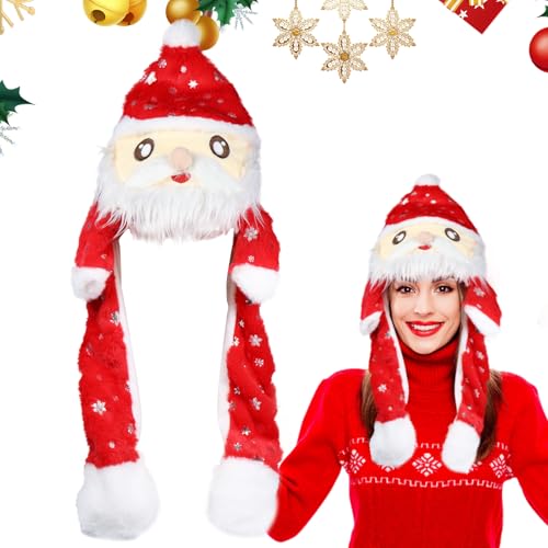 SOETDERT Weihnachtsmütze, Nikolausmütze Plüsch, Lustige Mützen mit Beweglichen Ohren, Weihnachtsmann Mützen, Lustiger Weihnachtsmütze, Santa Hat für Erwachsene Kinder Weihnachts Partyhüte SOETDERT Weihnachtsmütze, Nikolausmütze Plüsch, Lustige Mützen mit Beweglichen Ohren, Weihnachtsmann Mützen, Lustiger Weihnachtsmütze, Santa Hat für Erwachsene Kinder Weihnachts Partyhüte von SOETDERT