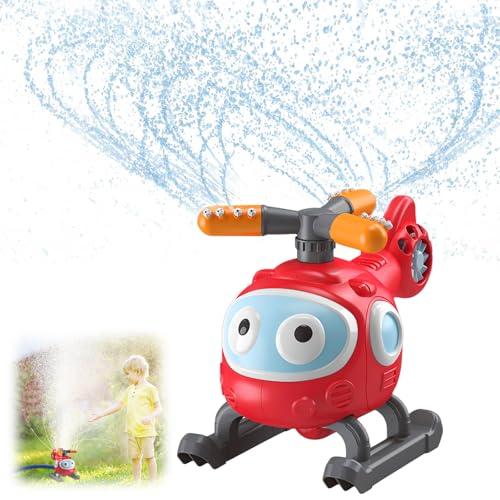 SOETDERT Wassersprinkler Kinder, Outdoor Sprinkler Wasserspielzeug, Hubschrauber Sprinkler Spielzeug für Jungen Mädchen Kinder Gartenspielzeug Schwimmbad, Garten, Rasensprenger SOETDERT Wassersprinkler Kinder, Outdoor Sprinkler Wasserspielzeug, Hubschrauber Sprinkler Spielzeug für Jungen Mädchen Kinder Gartenspielzeug Schwimmbad, Garten, Rasensprenger von SOETDERT