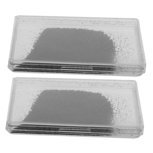 SOIMISS 1 Eisenbox Eisen Für Bildungswissenschafts Set Sand Eisenspäne Eisenspäne Eisenfüllungen Für Wissenschaftliche Experimente Kunststoff Schwarz 2 Stück von SOIMISS