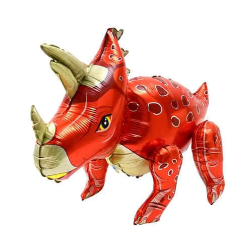 SOIMISS 1 PC Dinosaurier Ballon Leuchtende Farbe Ballons Dekorationen Ballons Geburtstag Wiederverwendbar Folie Geburtstagsballon Zahl Partyballons Farben Willkommen von SOIMISS
