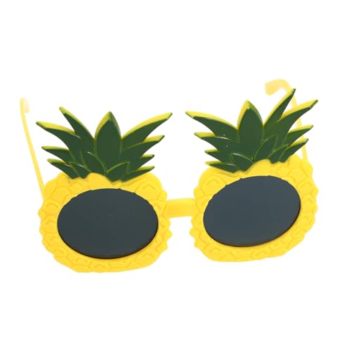 SOIMISS 1 Paar Ananas Gläser Fruchtkostüm für Erwachsene Lustige Sonnenbrille Ananas-Sonnenbrille für Erwachsene Zubehör für die Sommerparty Brille im hawaiianischen Stil Abs Gelb von SOIMISS