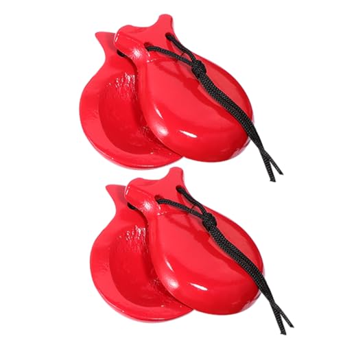 SOIMISS 1 Paar Spanische Holz Kastagnetten Hochwertige Hand Percussion für Tanzaufführungen Musikunterricht und Partys Rote SOIMISS 1 Paar Spanische Holz Kastagnetten Hochwertige Hand Percussion für Tanzaufführungen Musikunterricht und Partys Rote von SOIMISS