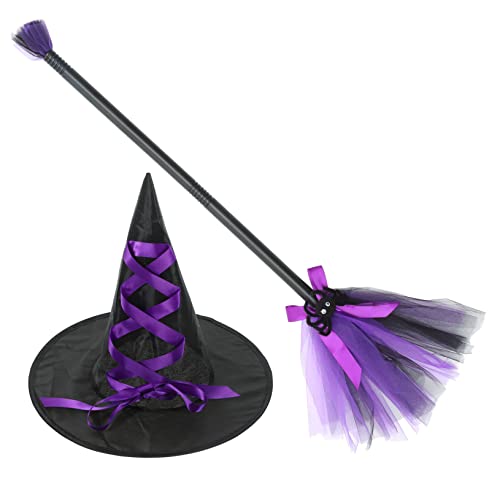 SOIMISS 1 Satz Besen Hexenhut Halloween Hängender Anhänger Dekorativer Hexenhut Halloween-besenstiel- Maskerade Hexenhut Halloween- - Hexen-cosplay-besen Violett Plastik SOIMISS 1 Satz Besen Hexenhut Halloween Hängender Anhänger Dekorativer Hexenhut Halloween-besenstiel- Maskerade Hexenhut Halloween- - Hexen-cosplay-besen Violett Plastik von SOIMISS