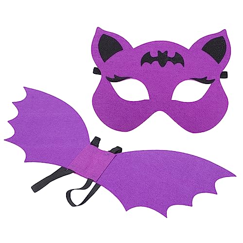 SOIMISS 1 Satz Cosplay-fledermaus-kostüm Schläger Flügel Kinderkostüme Tierische Maske Halloween-kostüme Für Maskerade Halloween-kostüm Für Halloween-fledermausmaske Vlies von SOIMISS