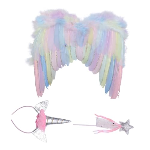 SOIMISS 1 Satz Einhorn verkleiden sich für halloweenkostüme für halloween kleider für Flügel-Kopfschmuck-Kostüm engel kostüme für Plastik Colorful SOIMISS 1 Satz Einhorn verkleiden sich für halloweenkostüme für halloween kleider für Flügel-Kopfschmuck-Kostüm engel kostüme für Plastik Colorful von SOIMISS