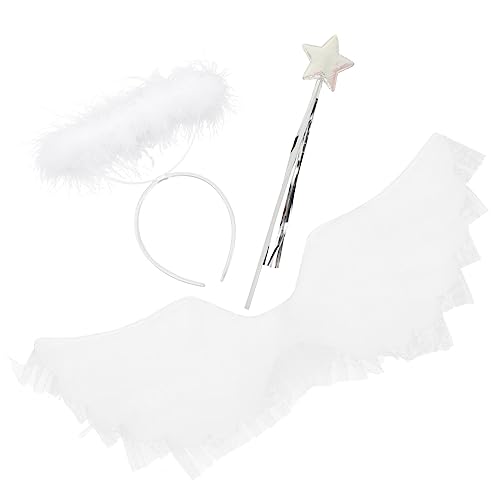 SOIMISS 1 Satz Engel-cosplay Mädchen Flügel Frauen Funkeln Kleid Figur Outfits Zauberstäbe Zubehör Kaninchen Ballettröckchen Fee Marienkäfer Rave Wunder Zauberstab Stoff Weiß SOIMISS 1 Satz Engel-cosplay Mädchen Flügel Frauen Funkeln Kleid Figur Outfits Zauberstäbe Zubehör Kaninchen Ballettröckchen Fee Marienkäfer Rave Wunder Zauberstab Stoff Weiß von SOIMISS