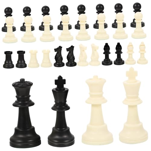 SOIMISS 1 Satz Ersatzset für Schachfiguren aus Kunststoff Internationale Schachstücke Königshöhe ohne Schachbrett Ergänzung für Ihr Schachspiel SOIMISS 1 Satz Ersatzset für Schachfiguren aus Kunststoff Internationale Schachstücke Königshöhe ohne Schachbrett Ergänzung für Ihr Schachspiel von SOIMISS