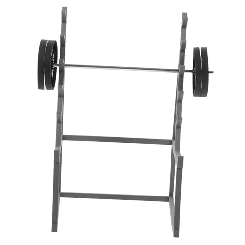 SOIMISS 1 Satz Fitness-Ornamente Mini Lebensechte Langhantelspielzeuge Kleines Langhantelspielzeug Puppenhausdekor Puppen-langhantelmodell Langhantel Puppenhauslieferungen Eisen von SOIMISS