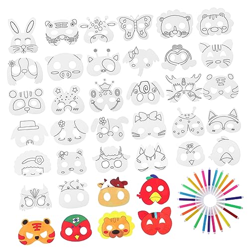 SOIMISS 1 Satz Frauenmaske Cosplay-tiermasken Tiermasken-handwerk Tiermasken Zum Geburtstag Masken-cosplay Kunst Maskerademaske Bastelmaske Für Leere Karnevalsmaske Weißer Karton SOIMISS 1 Satz Frauenmaske Cosplay-tiermasken Tiermasken-handwerk Tiermasken Zum Geburtstag Masken-cosplay Kunst Maskerademaske Bastelmaske Für Leere Karnevalsmaske Weißer Karton von SOIMISS