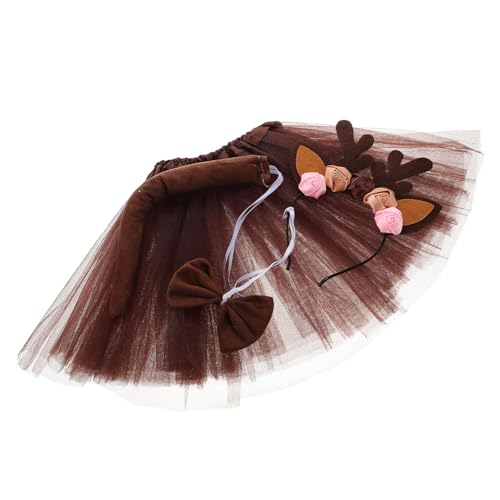 SOIMISS 1 Satz Geweih-Stirnband-Set weihnachtskleid für tierische stirnbänder Tierohren-Stirnband und Tutu-Rock Stirnband mit Tierohren weihnachtsgeweih stirnband -Tutu Stoff SOIMISS 1 Satz Geweih-Stirnband-Set weihnachtskleid für tierische stirnbänder Tierohren-Stirnband und Tutu-Rock Stirnband mit Tierohren weihnachtsgeweih stirnband -Tutu Stoff von SOIMISS