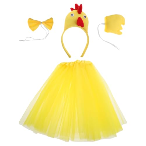 SOIMISS 1 Satz Hahn-Anziehset Spatz Dekoration Tüll Kostüme Halloweenkostüm Vogeldekoration Hühnerkostüme Cosplay-Outfit -Tier-Kostüm Tierkostüme für Kinderkleider Tuch Yellow SOIMISS 1 Satz Hahn-Anziehset Spatz Dekoration Tüll Kostüme Halloweenkostüm Vogeldekoration Hühnerkostüme Cosplay-Outfit -Tier-Kostüm Tierkostüme für Kinderkleider Tuch Yellow von SOIMISS