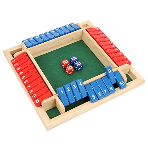 SOIMISS 1 Satz Holz Brettspiel mit Würfeln Interaktives Gesellschaftsspiel für Personen für Partys und Unterhaltung aus Sicherem Holzmaterial rutschfest und Langlebig SOIMISS 1 Satz Holz Brettspiel mit Würfeln Interaktives Gesellschaftsspiel für Personen für Partys und Unterhaltung aus Sicherem Holzmaterial rutschfest und Langlebig von SOIMISS