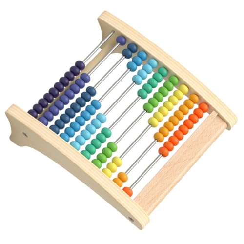 SOIMISS 1 Satz Holz Rechenrahmen für Lernspielzeug Mathematik und Kognitiven Fähigkeiten Sicher und Unterhaltsam für Vorschule und Kindergarten von SOIMISS