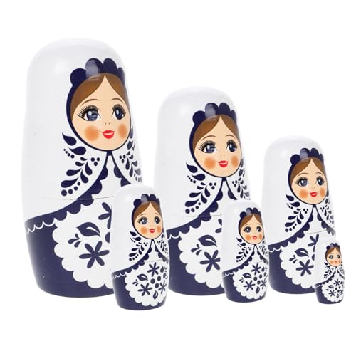 SOIMISS 1 Satz Holzpuppenspielzeug für Geburtstagsgeschenk für Vorstellungskraft Nistpuppen Babuschka Holzbausatz Bastelset für Kinderornamente hölzern von SOIMISS