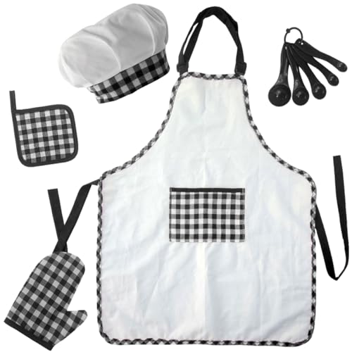 SOIMISS 1 Satz Kochschürzen Set für Teiliges Küchenset mit Schürze und Mütze zum Kochen Backen und Malen aus Lebensmittelechtem Material für Vorschulkinder SOIMISS 1 Satz Kochschürzen Set für Teiliges Küchenset mit Schürze und Mütze zum Kochen Backen und Malen aus Lebensmittelechtem Material für Vorschulkinder von SOIMISS