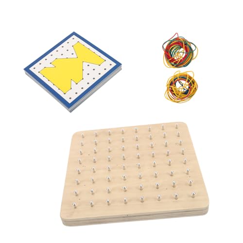 SOIMISS 1 Satz Kreatives Holz Geoboard für Mathematisches Lernspielzeug Formen Farben und Pädagogisches für Frühkindliche Bildung SOIMISS 1 Satz Kreatives Holz Geoboard für Mathematisches Lernspielzeug Formen Farben und Pädagogisches für Frühkindliche Bildung von SOIMISS