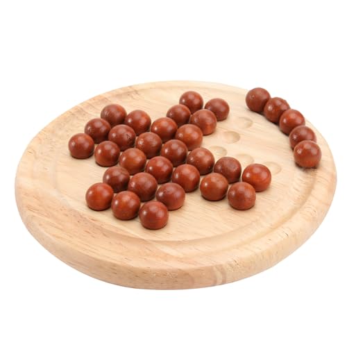 SOIMISS 1 Satz Lernspielzeug aus Holz holzspielsachen zeitvertreib Einzelne Schachfiguren Klassisches Anbindung einzelnes Schach Reiseprüfer Einzelspieler-Schach hölzern von SOIMISS