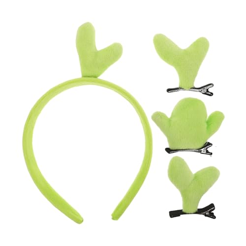 SOIMISS 1 Satz Lustige Grüne Bohnenkeim Haarspangen Niedliches Kaktus Haarzubehör für Cosplay Partys und Alltagsmode Vielseitig und Bequem von SOIMISS
