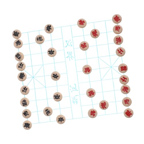 SOIMISS 1 Satz Miniature Chinese Chess für Puppenhaus Kompakte und Schachspiel Accessoires mit Realistischen Figuren für Authentische Szenen und Dekoration SOIMISS 1 Satz Miniature Chinese Chess für Puppenhaus Kompakte und Schachspiel Accessoires mit Realistischen Figuren für Authentische Szenen und Dekoration von SOIMISS