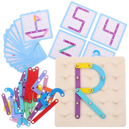 SOIMISS 1 Satz Nagelbrett für Lernspielzeug Mathematik und Koordination für Montessori Methoden und Interaktive Eltern Junge Mädchen Spiele von SOIMISS