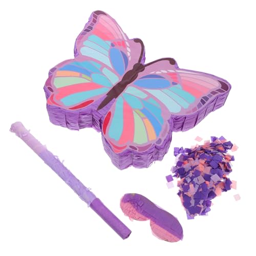 SOIMISS 1 Satz Pinata Mit Schmetterlingsmotiv Pinata- Schmetterlingspartyzubehör Schmetterlingspinata Schmetterling Party Dekorationen Schmetterlings-geburtstagszubehör Papier von SOIMISS