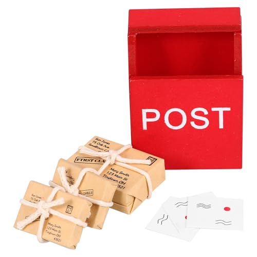 SOIMISS 1 Satz Puppenhaus Briefkasten Sie Briefkästen Für Puppenstubenzubehör Maßstab 1 12 Mini -Mailbox Für Dollhouse Briefkasten Mini-briefkästen Für Holz von SOIMISS