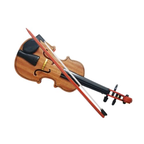 SOIMISS 1 Satz Realistisches Holzviolinenspielzeug für Kleinkinder Interaktives Musikspielzeug Kreativität und Hand Augen Koordination für Zuhause und Bildungseinrichtungen von SOIMISS