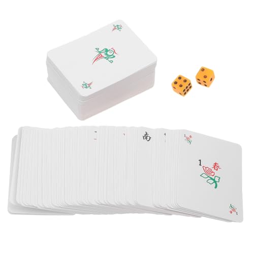 SOIMISS 1 Satz Reise Mahjong Karten Mini Spielkarten für Unterhaltung und Spaß Würfeln Leicht und Tragbar für Partys und Unterwegs SOIMISS 1 Satz Reise Mahjong Karten Mini Spielkarten für Unterhaltung und Spaß Würfeln Leicht und Tragbar für Partys und Unterwegs von SOIMISS