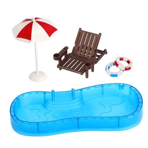 SOIMISS 1 Satz Schwimmbadmodell für kinderspielzeug poolroborter poolfussbecken Pools Mini- -Schwimmbadzubehör Schwimmbadstütze Puppenhaus-Schwimmbadzubehör Plastik von SOIMISS