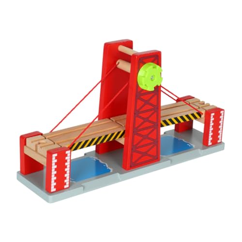 SOIMISS 1 Satz Spur Guide Rail Toy Train Toys playdoo Sets spielwaren draußen Toy Set holzbahn Zug züge Bahngleisbrücken Gleise Eisenbahnbrücke Zugbrücke aus Holz hölzern rot von SOIMISS