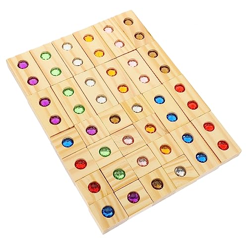 SOIMISS 1 Satz Teiliges Bunte Holzbausteine mit Edelstein Inlays Sensory Toy für Fördert Kreativität Feinmotorik und Logisches Lernspielzeug für Kleinkinder SOIMISS 1 Satz Teiliges Bunte Holzbausteine mit Edelstein Inlays Sensory Toy für Fördert Kreativität Feinmotorik und Logisches Lernspielzeug für Kleinkinder von SOIMISS