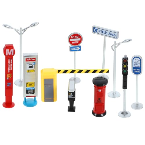 SOIMISS 1 Satz Verkehrsschilder Spielset für Robustem Material Lehrreiche Straßenschilder für Kreative Rollenspiele und Verkehrssicherheit im Innenbereich SOIMISS 1 Satz Verkehrsschilder Spielset für Robustem Material Lehrreiche Straßenschilder für Kreative Rollenspiele und Verkehrssicherheit im Innenbereich von SOIMISS