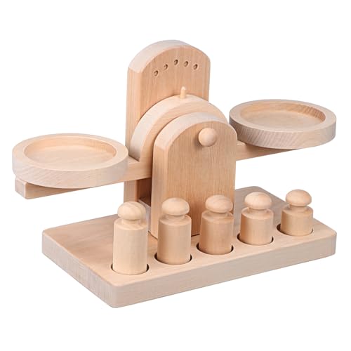 SOIMISS 1 Satz Waage Aus Holz Aus Holz Pädagogisches Für Balance Scale Toy Im Holzmaßstab Maßstabsgetreues Lernspielzeug Für Lotusbaum von SOIMISS