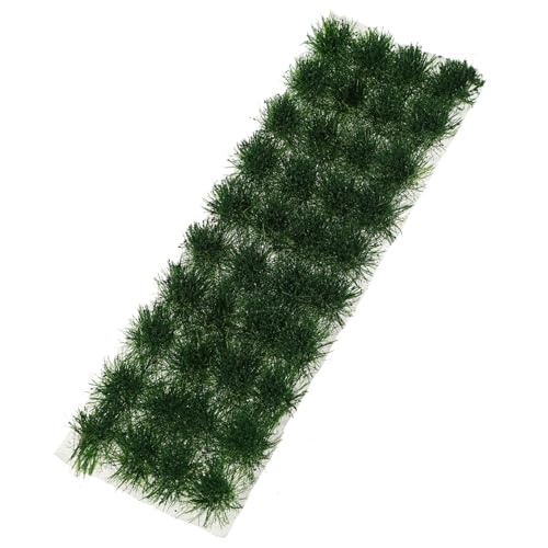 SOIMISS 1 Schachtel Simuliertes Gras Cluster Modellbau Zubehör für Sandtisch Diorama DIY Tiefgrünes Kunstgras Büschel Wetterfestes Miniatur Landschaftsmaterial Flexibel Zuschneidbar für von SOIMISS