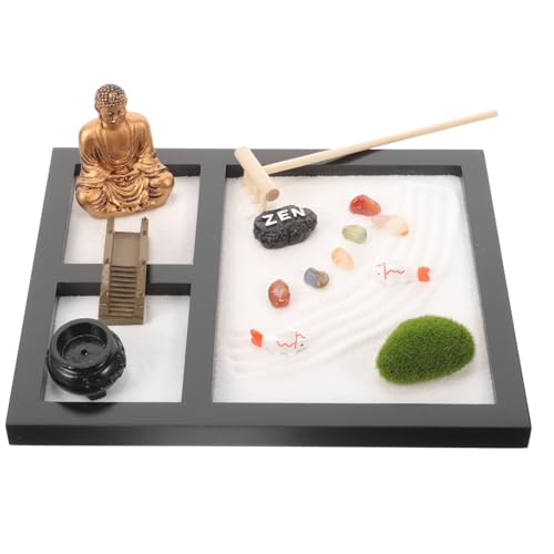 SOIMISS 1 Schachtel Zen Garten aus Holz für Schreibtischdekoration Meditationszubehör zur Stressbewältigung für Familie und Freunde SOIMISS 1 Schachtel Zen Garten aus Holz für Schreibtischdekoration Meditationszubehör zur Stressbewältigung für Familie und Freunde von SOIMISS