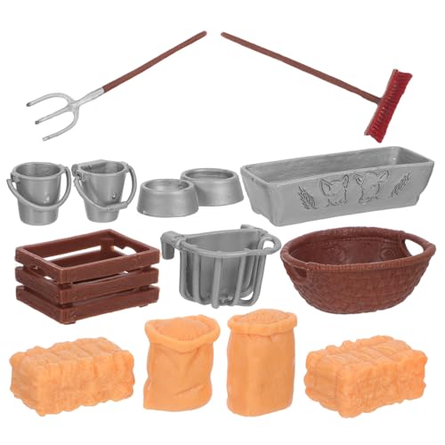 SOIMISS 1 Set Bauernhofspielzeug: Interaktives Bauernhof-scheunen-spielzeugset, Realistische Werkzeuge Und Miniatur-Requisiten Für Kinder – Rollenspiel-scheunen-spielset Zum Erlernen Der SOIMISS 1 Set Bauernhofspielzeug: Interaktives Bauernhof-scheunen-spielzeugset, Realistische Werkzeuge Und Miniatur-Requisiten Für Kinder – Rollenspiel-scheunen-spielset Zum Erlernen Der von SOIMISS