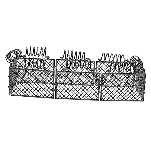 SOIMISS 1 Set Baustein Schutznetz Zaun Outdoor Kriegsszene Szene Gehege Tor ﻿ Grau Abs von SOIMISS