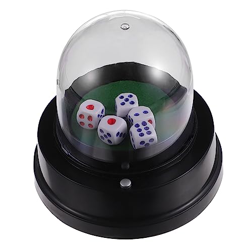 SOIMISS 1 Set Elektrischer Würfelbecher Durchsichtiger Würfelbecher Für Würfelspiele Elektronischer Würfelbecher Rollender Würfelbecher Mit Deckel Fünf Würfelspiel Würfelbecher Mini von SOIMISS