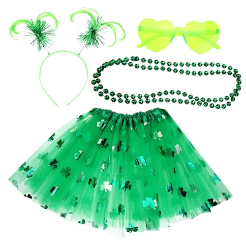 SOIMISS 1 Set Festivalrock Outfit Grüne Ornamente Elegante Blusen Für Damen Kostüme Partygeschenke Zum St Patrick'S Day St Patricks Day Accessoires Hut St Patrick'S Day von SOIMISS