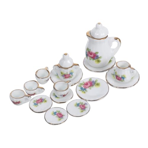SOIMISS 1 Set Mini Keramikgeschirr Für Die Küche Winzige Teetassen Rosa Winzige Größe Feines Kleines Mini Hausgeschirr Essgeschirr In Puppenhausform Puppenhaus Puppe Porzellan von SOIMISS