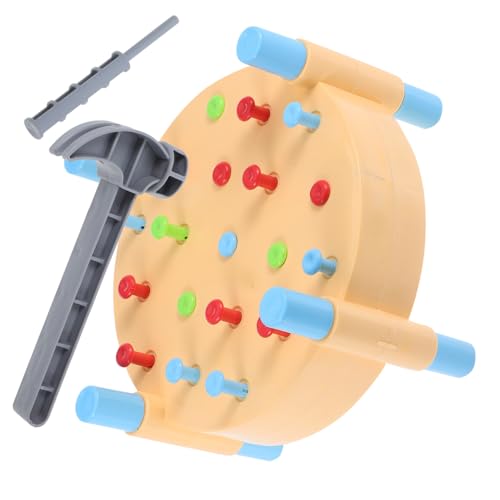 SOIMISS 1 Set Montessori-schlagspielzeug – Bunte Hammerbank Für Die Frühkindliche Bildung, Hand-Auge-koordination Und Muskelentwicklung – Kleinkindspielzeug von SOIMISS