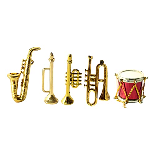 SOIMISS 1 Set Saxophon Modell Musikinstrumente Für Miniatur Mini Saxophon Mini Instrumente Saxophon Mini Klarinette Kleines Saxophon Musikspielzeug Mini Hauszubehör Kunststoff von SOIMISS