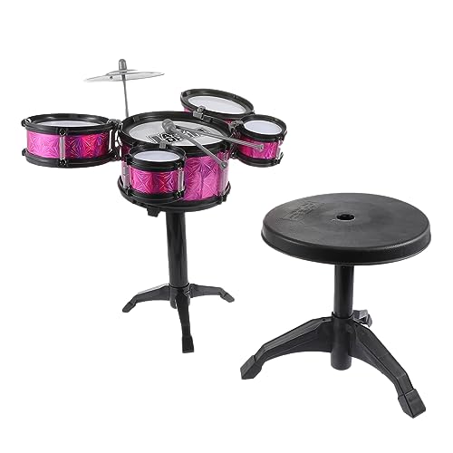 SOIMISS 1 Set Trommel Für Jazz Schlagzeug Jazz Trommel Musikspielzeug Kleinkind Musikinstrumente Musikinstrumente Kindergeschenke Schlagzeug Kinderspielzeug Pvs Trommeloberfläche Rosy von SOIMISS